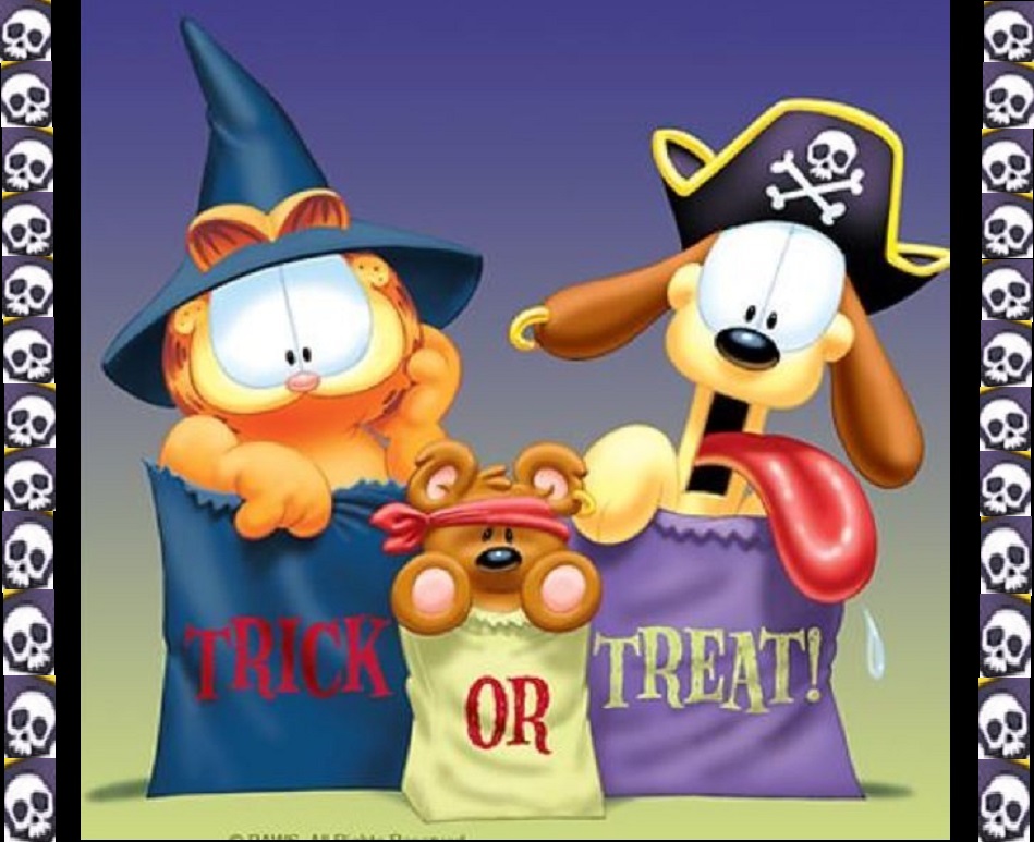 Solve Trick or Treat Garfield, Pookie and Odie jigsaw puzzle online