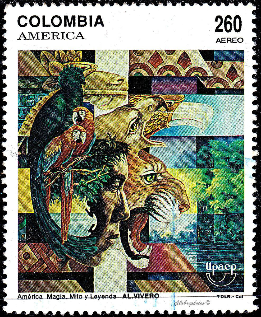 Solve Colombian Stamp Alfredo Vivero jigsaw puzzle online with 320 pieces