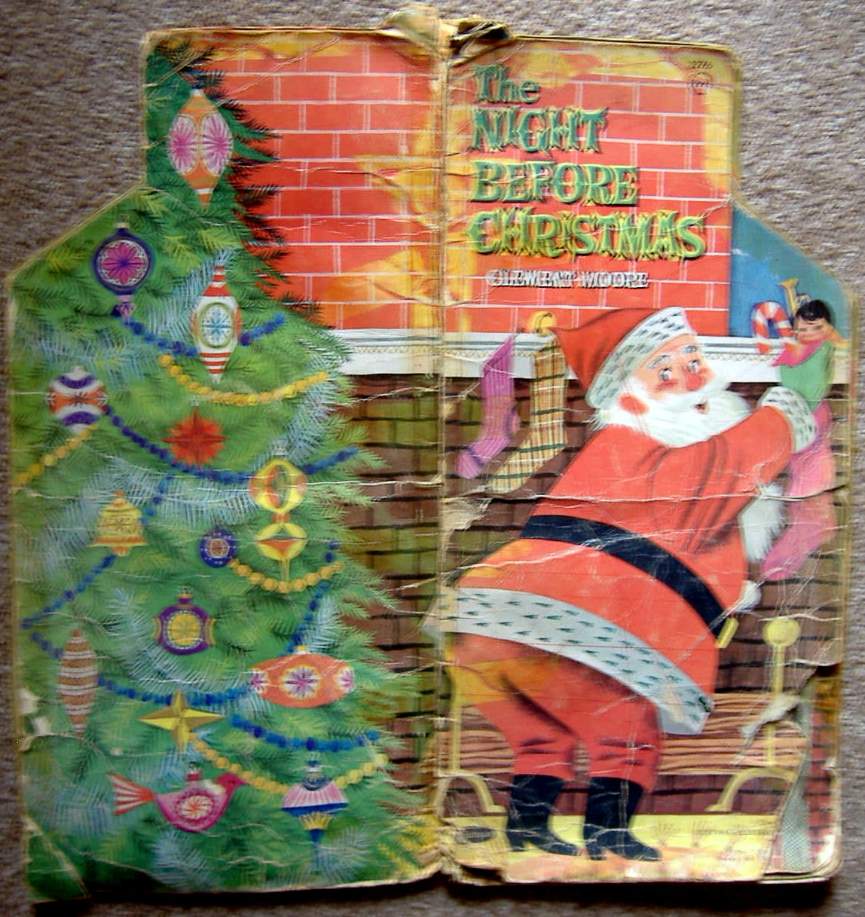 Solve Seasonal Art Christmas Vintage Book The Night Before