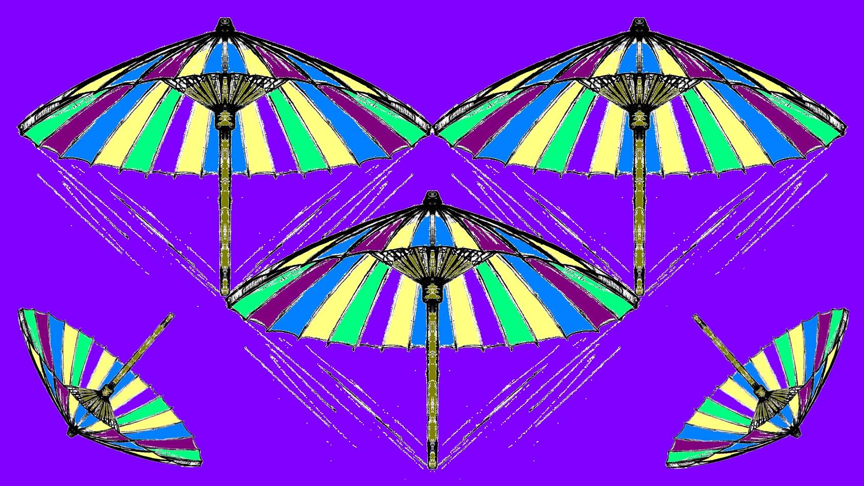 Solve Umbrella Art jigsaw puzzle online with 120 pieces