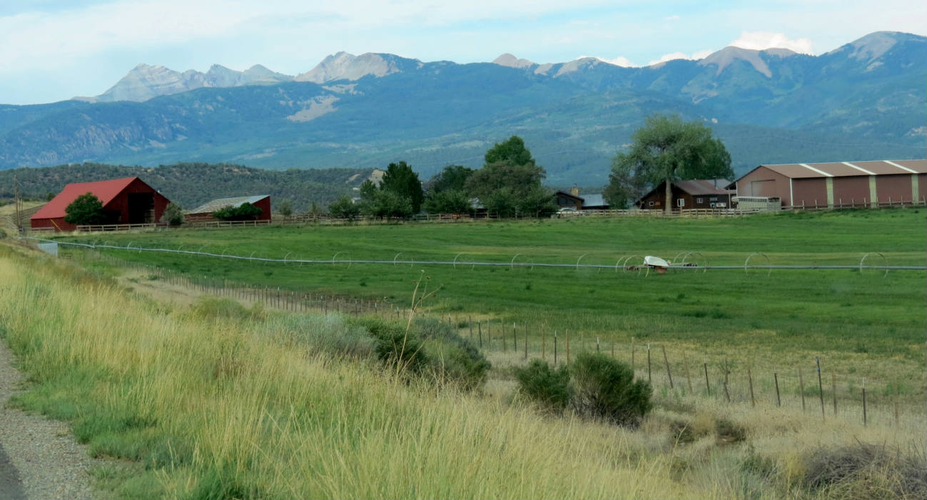 Solve A Farmstead On Hwy. 160 Between Mancos & Durango, Colorado jigsaw puzzle online with 91 pieces