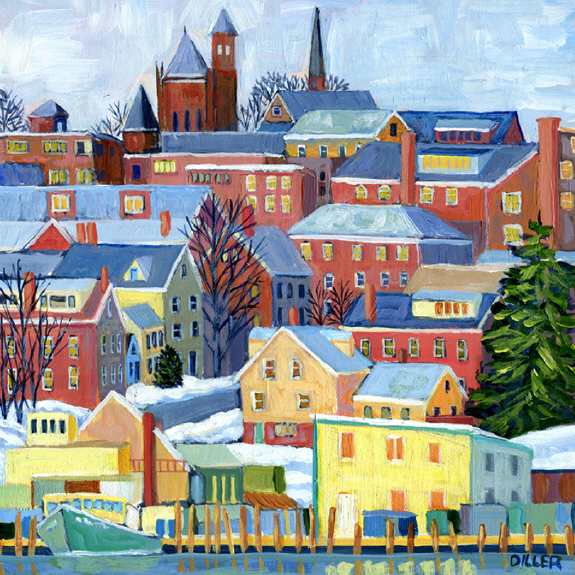 Solve The Way it Was (Portland, Maine) jigsaw puzzle online with 81 pieces