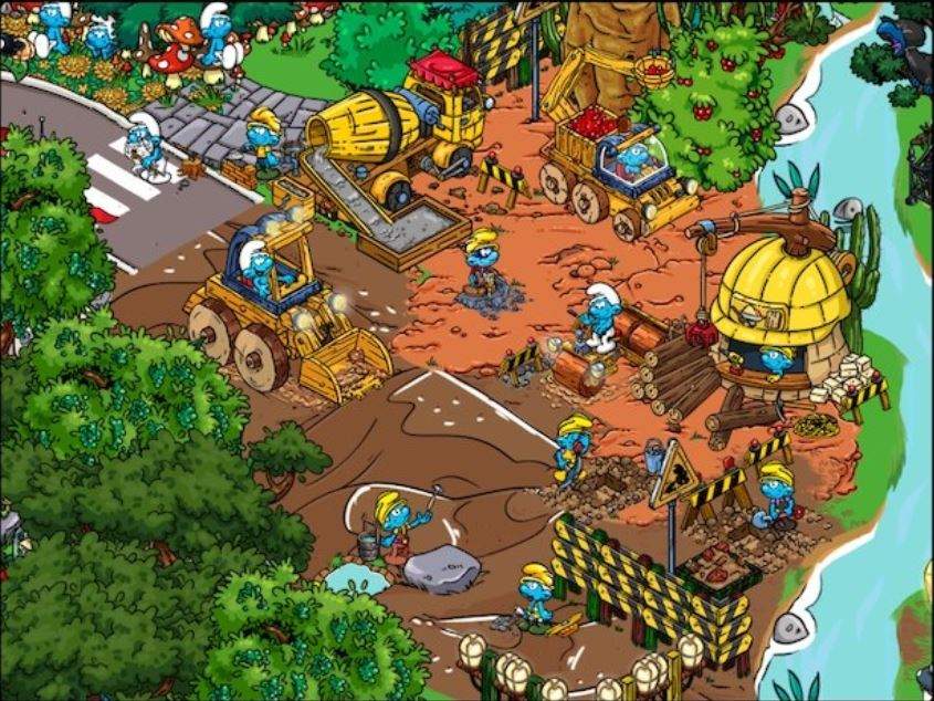 Solve Working Smurfs jigsaw puzzle online with 108 pieces