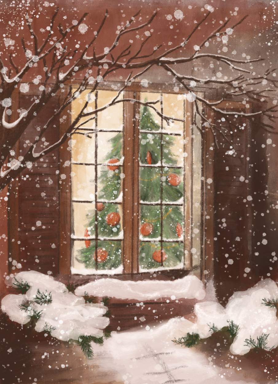 Jigsaw Puzzle Tree Through a Window 70 pieces Jigidi