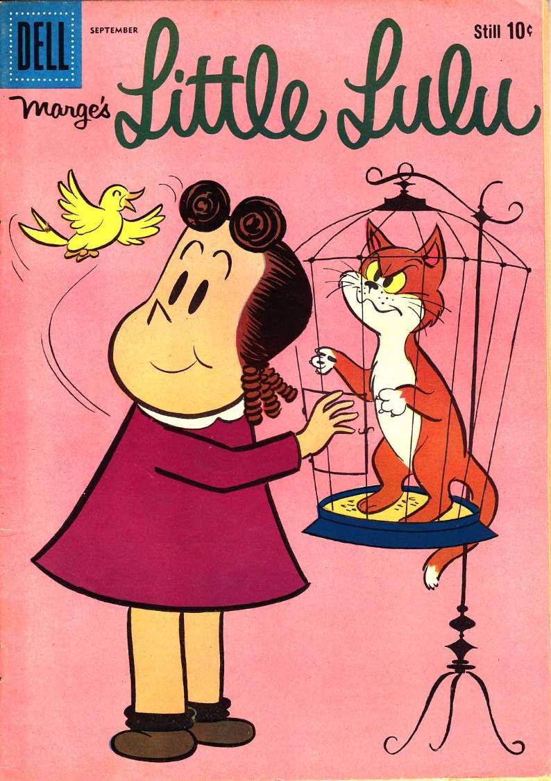 Jigsaw Puzzle Little Lulu Cat In The Birdcage 35 pieces Jigidi