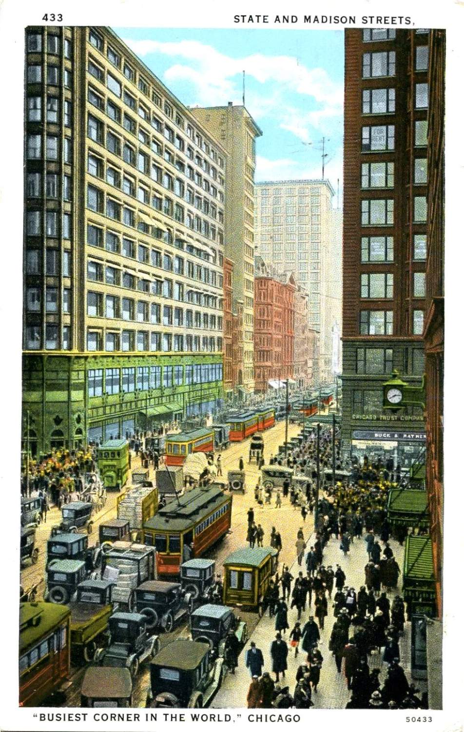 Solve Chicago's Busy Corner jigsaw puzzle online with 150 pieces