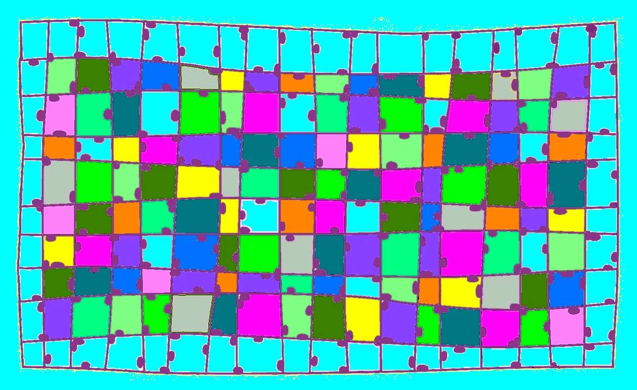 Solve Computerized Patchwork Quilt jigsaw puzzle online with 198 pieces