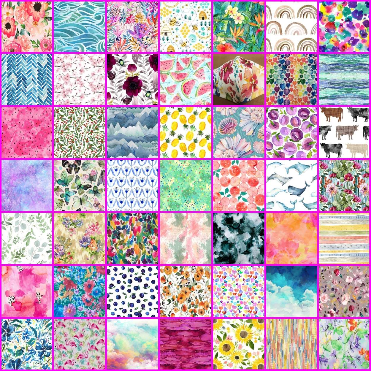 Solve Winsome Watercolors jigsaw puzzle online with 100 pieces