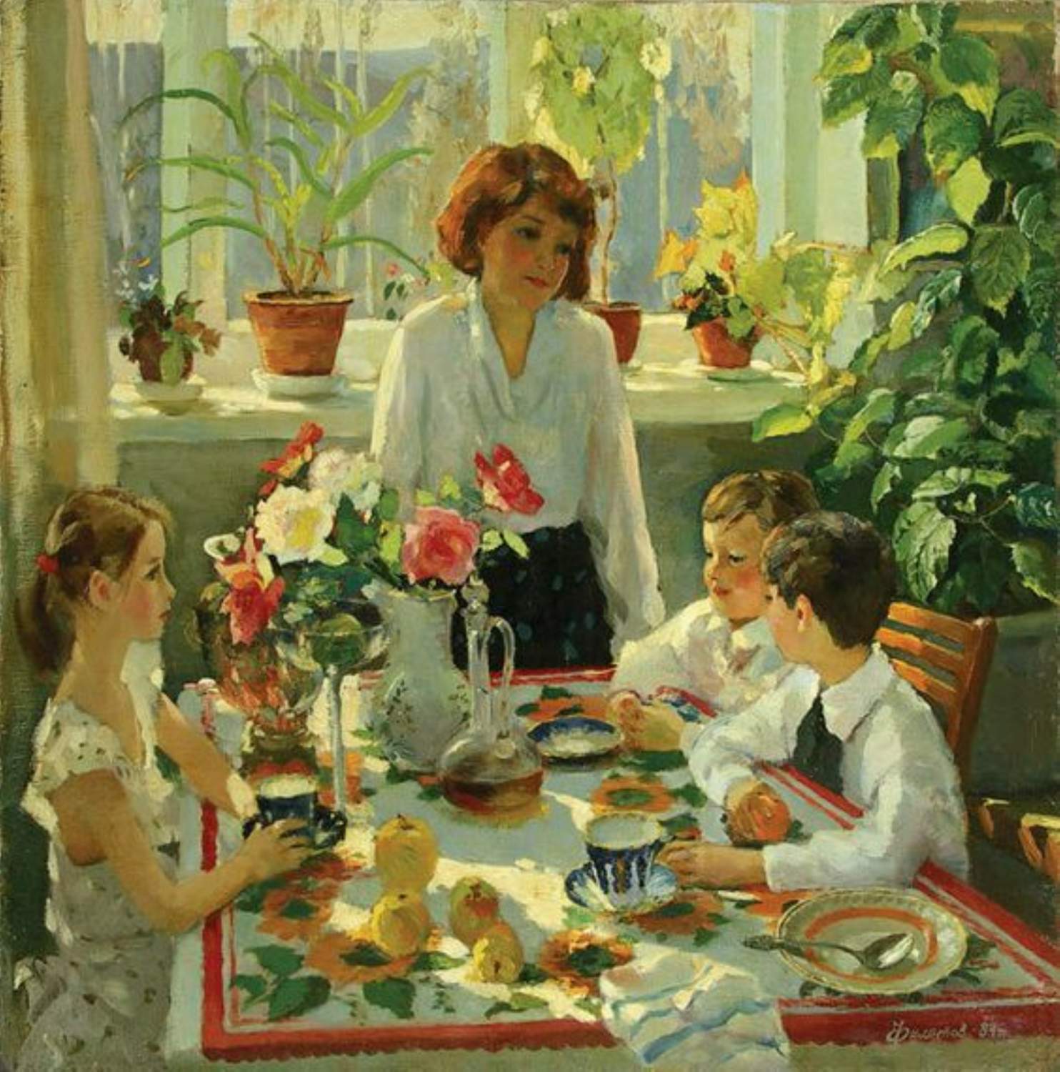 Solve Birthday ~ Vladimir Filatov ~ Russian, 1952. jigsaw puzzle online