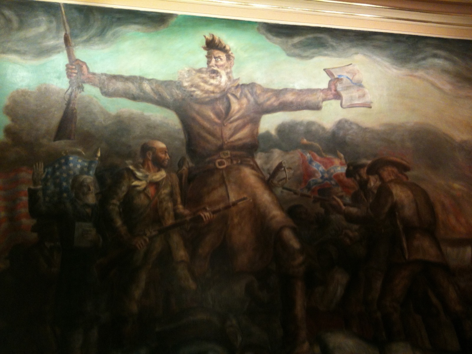 Solve John Brown mural at Kansas Capitol in Topeka jigsaw puzzle online