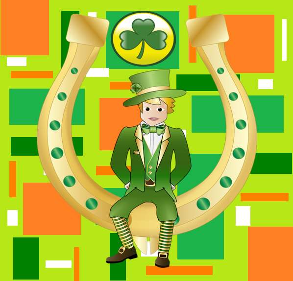 Solve Good Luck Doodle jigsaw puzzle online with 16 pieces