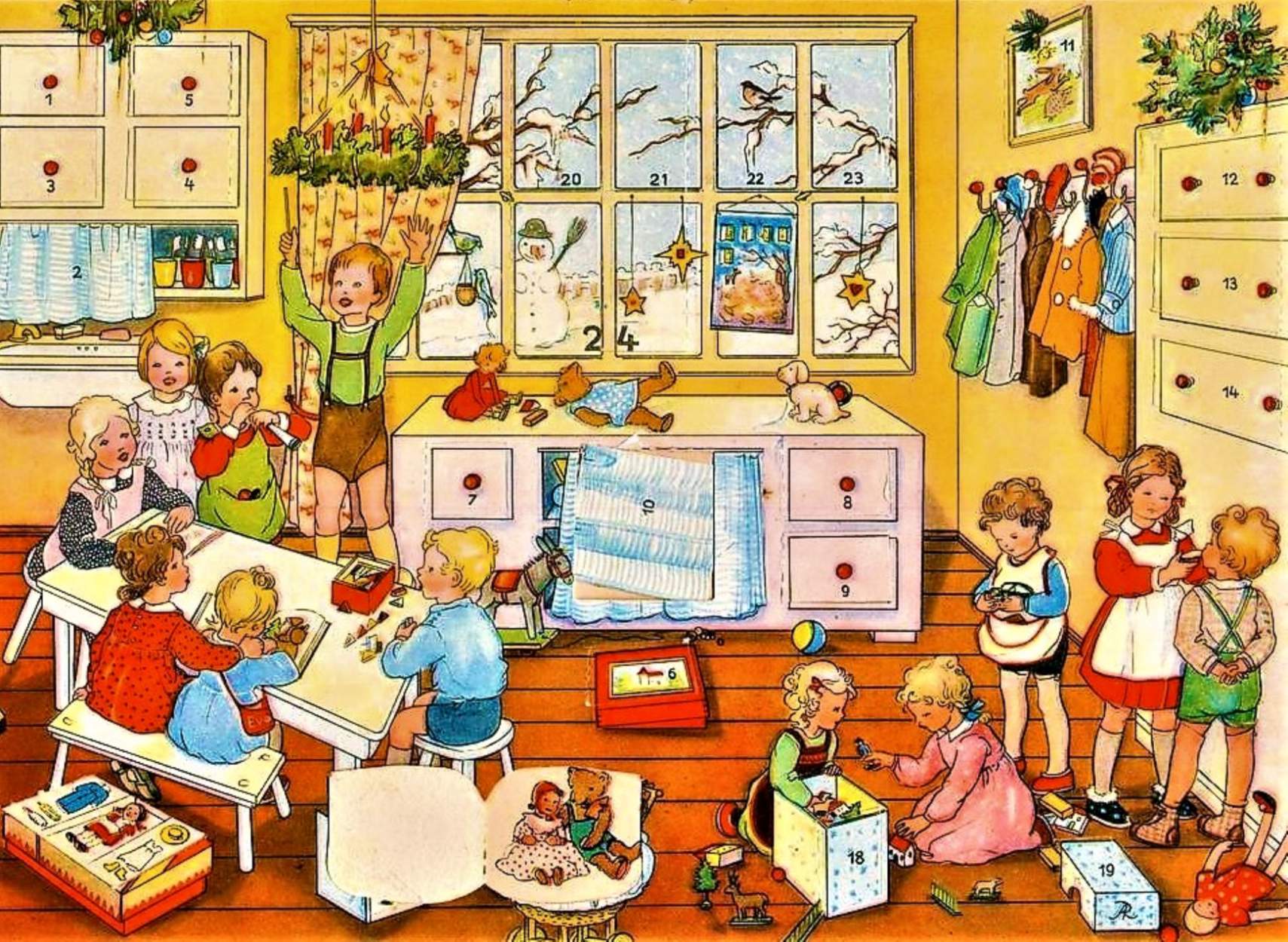 solve-vintage-german-advent-calendar-jigsaw-puzzle-online-with-140-pieces