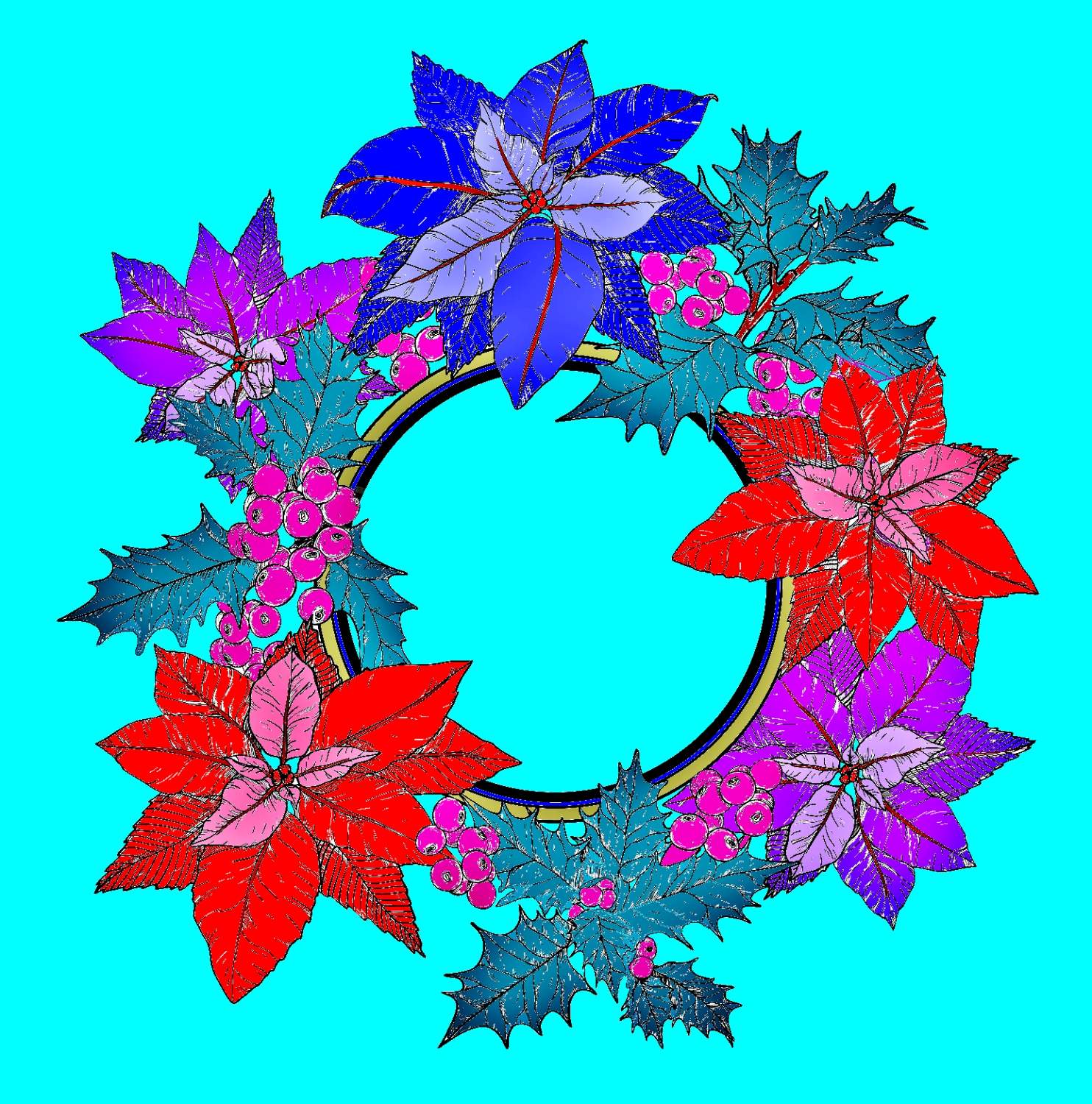 Solve Computerized Wreath jigsaw puzzle online with 225 pieces