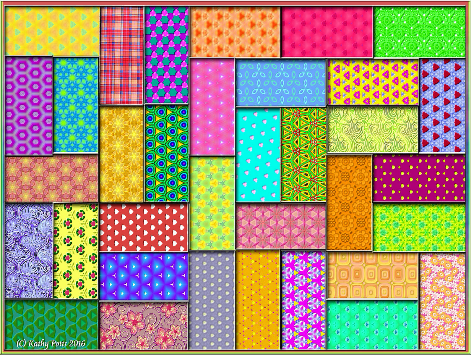 Jigsaw Puzzle | Colorful Rectangles | 336 pieces | Jigidi