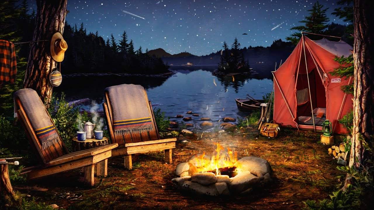 Solve Tent Camping 4 jigsaw puzzle online with 84 pieces