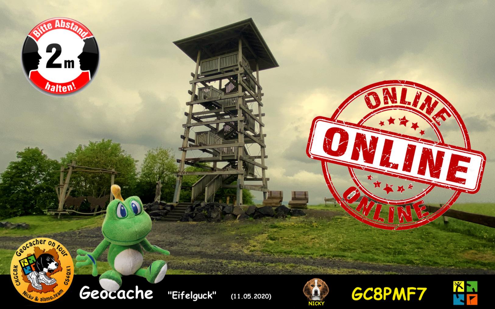 Solve Eifelguck (Geocaching, get the TBCode) jigsaw puzzle online with