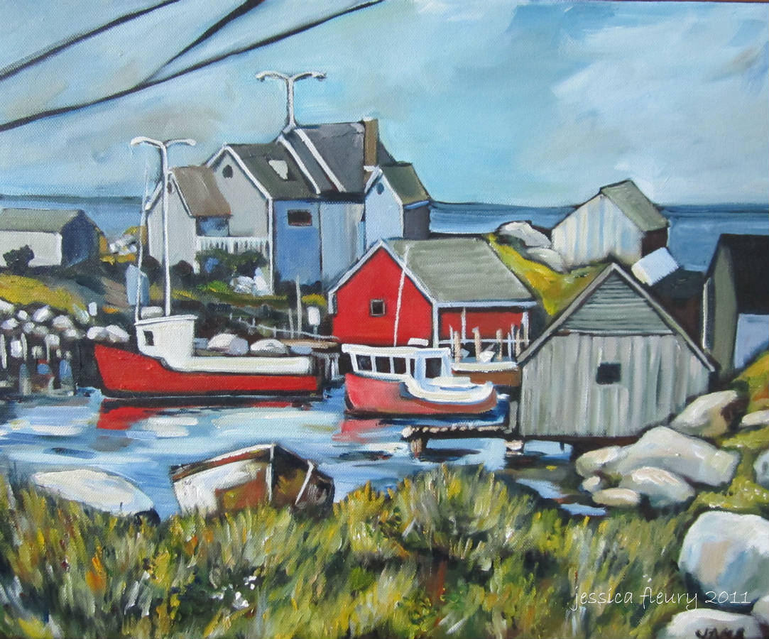 Solve Peggy's Cove jigsaw puzzle online with 80 pieces