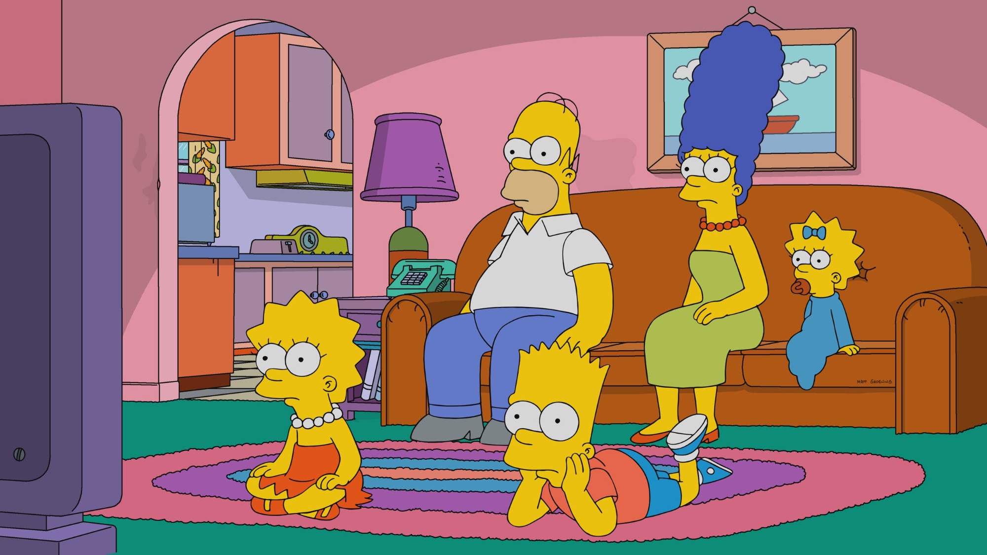 Solve The Simpsons jigsaw puzzle online with 144 pieces