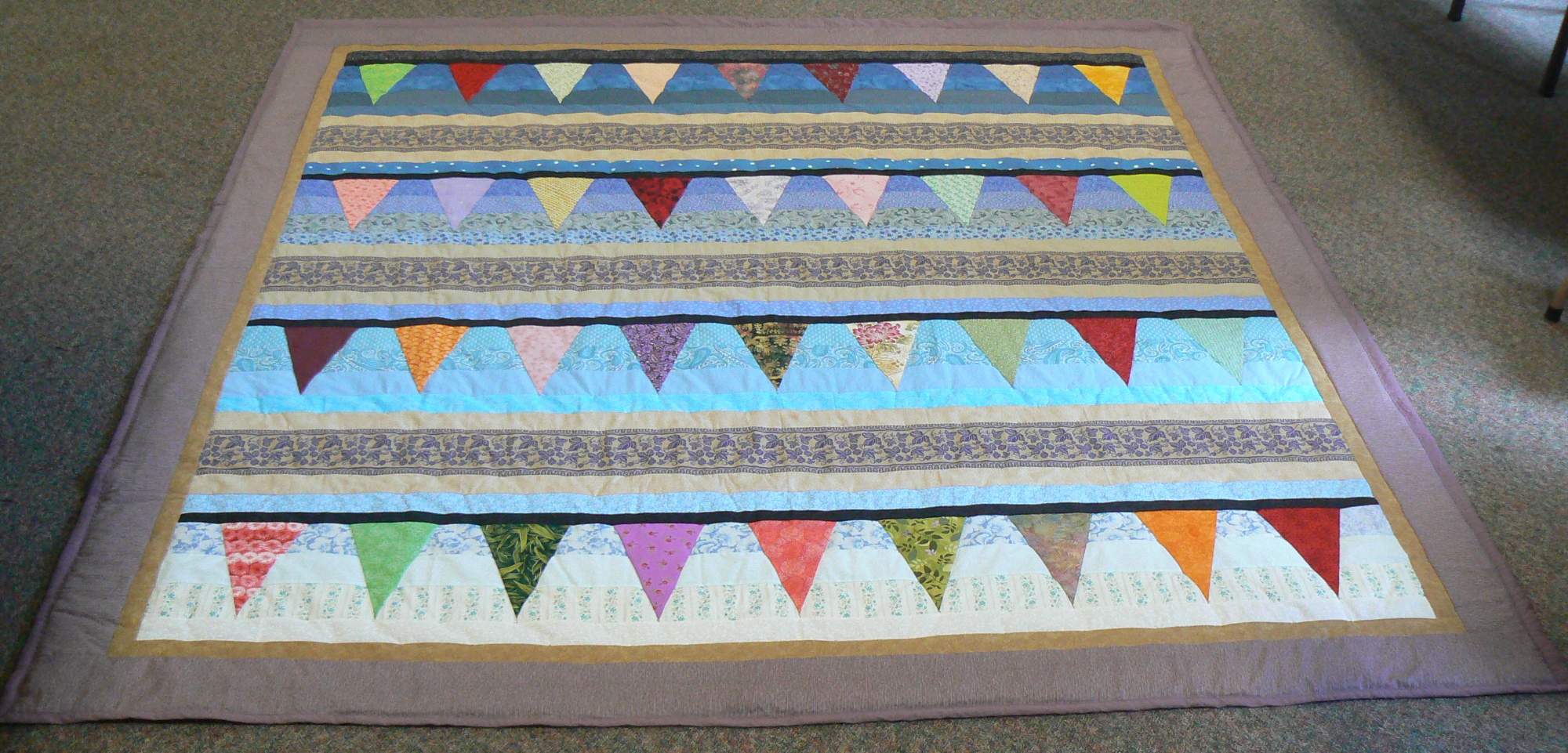 Solve Wedding Quilt for Noah and Jacque jigsaw puzzle online with 136