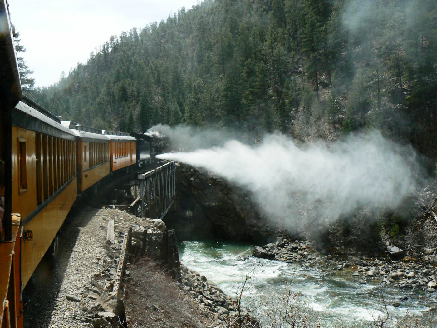 Solve DurangoSilverton steam train, Colorado jigsaw puzzle online with 154 pieces