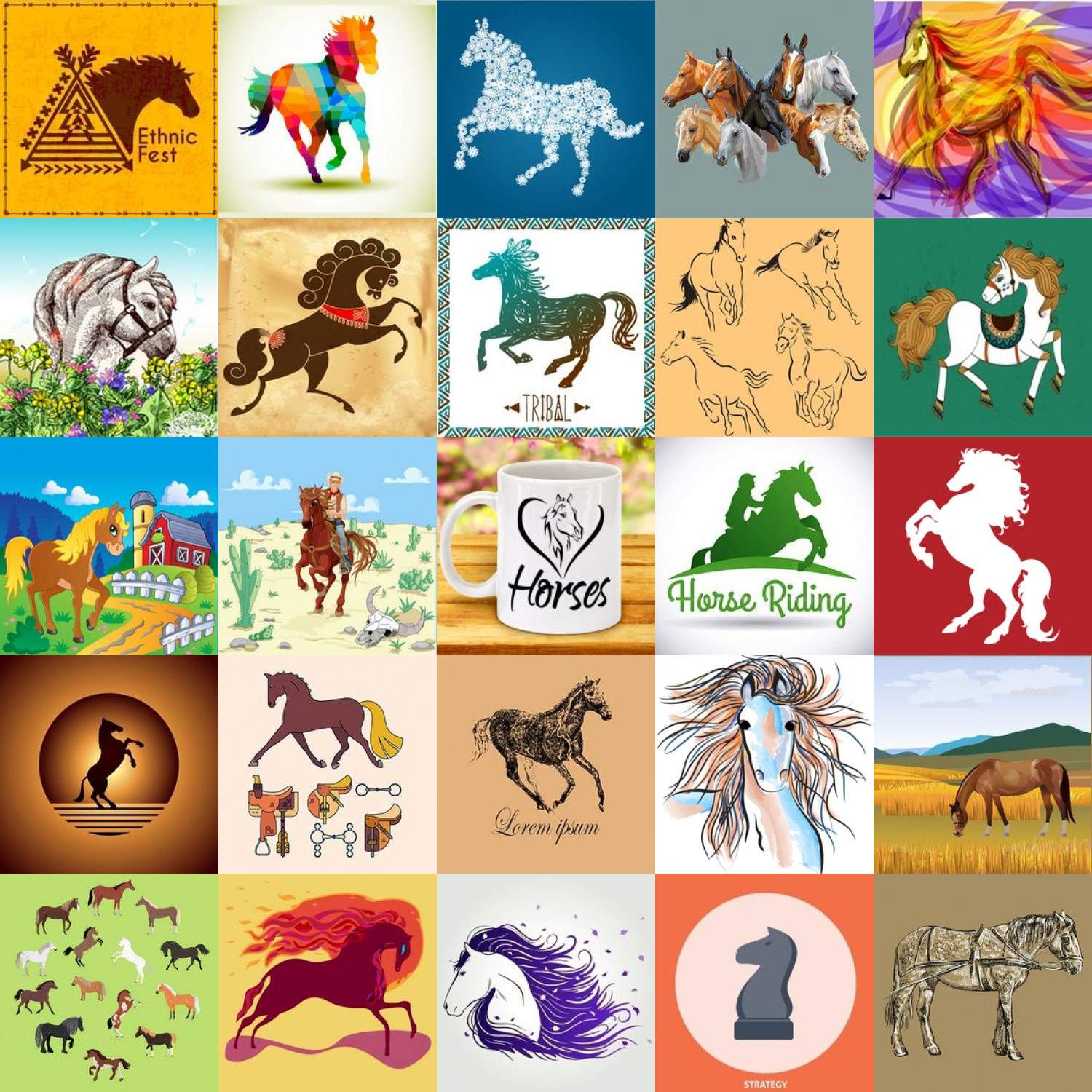 Solve Horses jigsaw puzzle online with 529 pieces