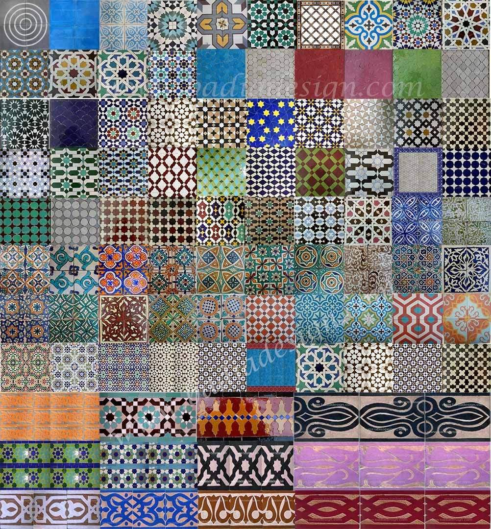 Solve Moroccan tile collage jigsaw puzzle online with 306 pieces