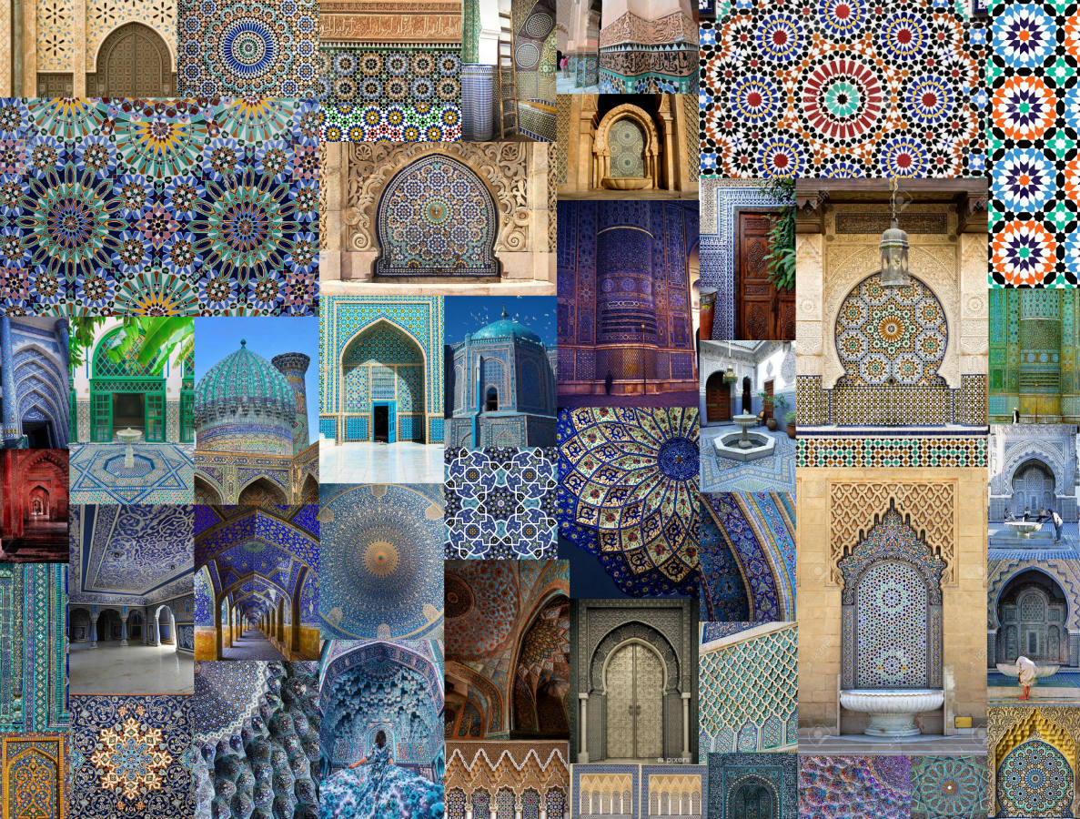 Solve Islamic Tile Art jigsaw puzzle online with 108 pieces