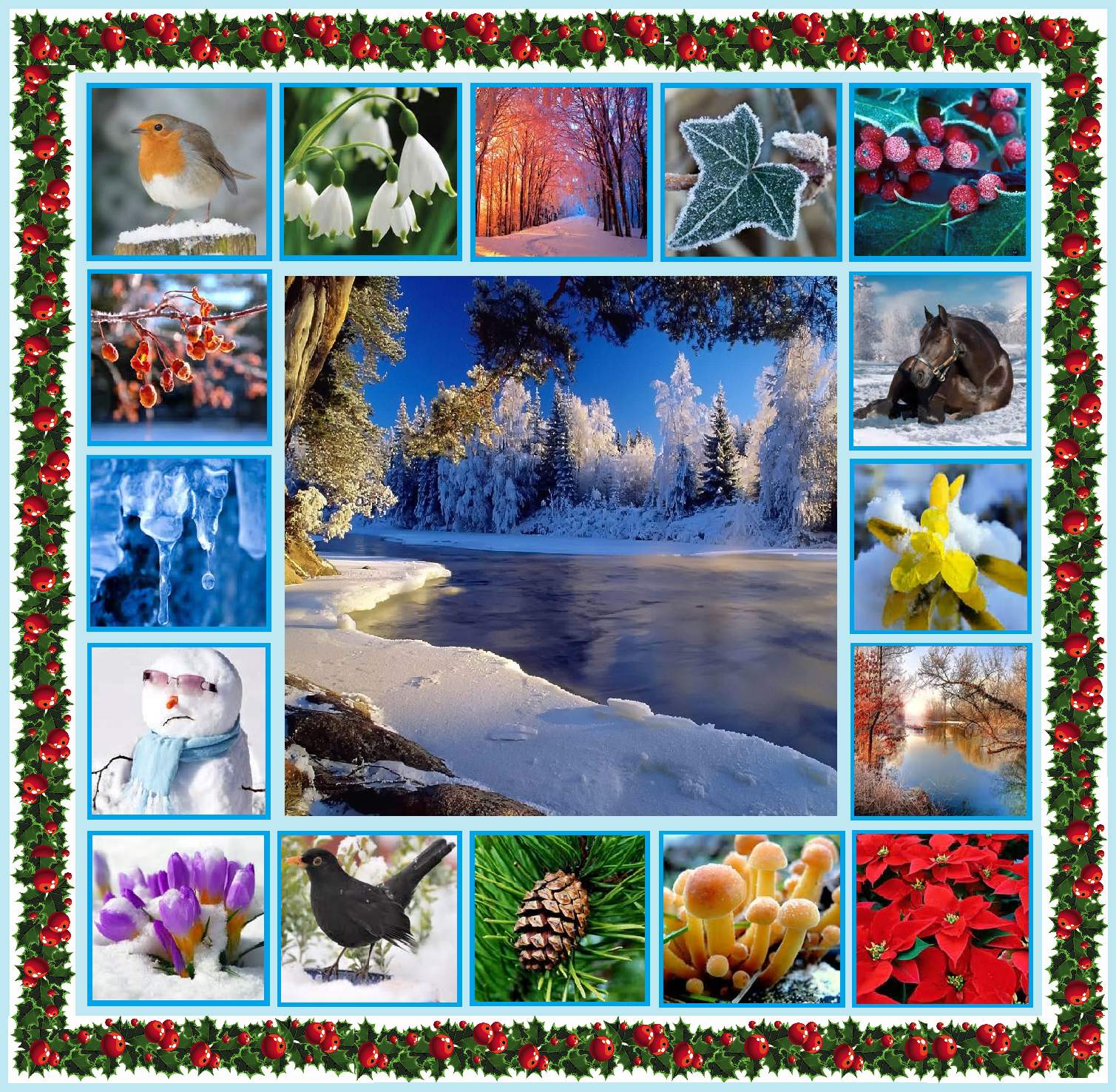 Solve Winter colour jigsaw puzzle online with 324 pieces