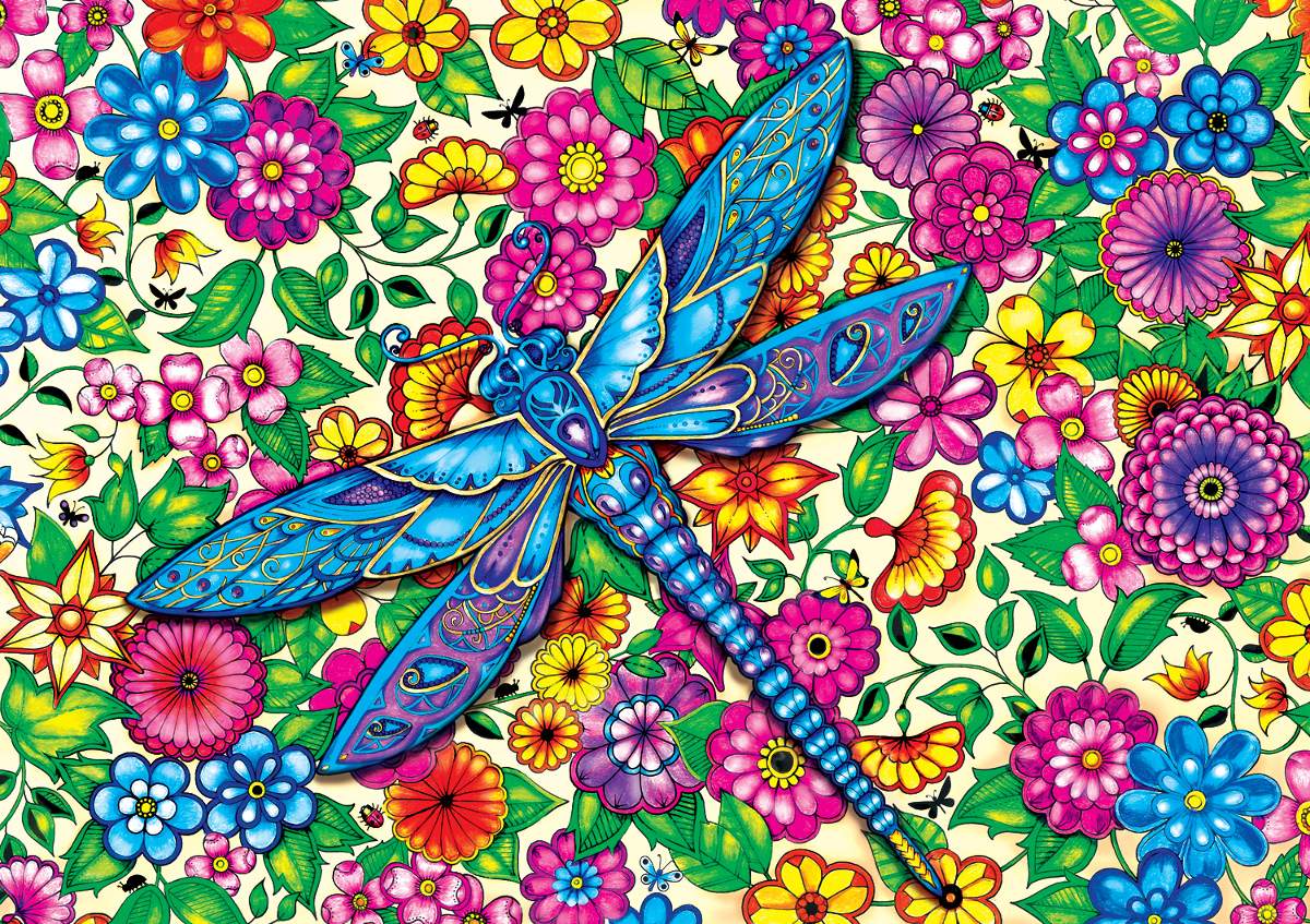 Jigsaw Puzzle Dragonflies 4 88 pieces Jigidi