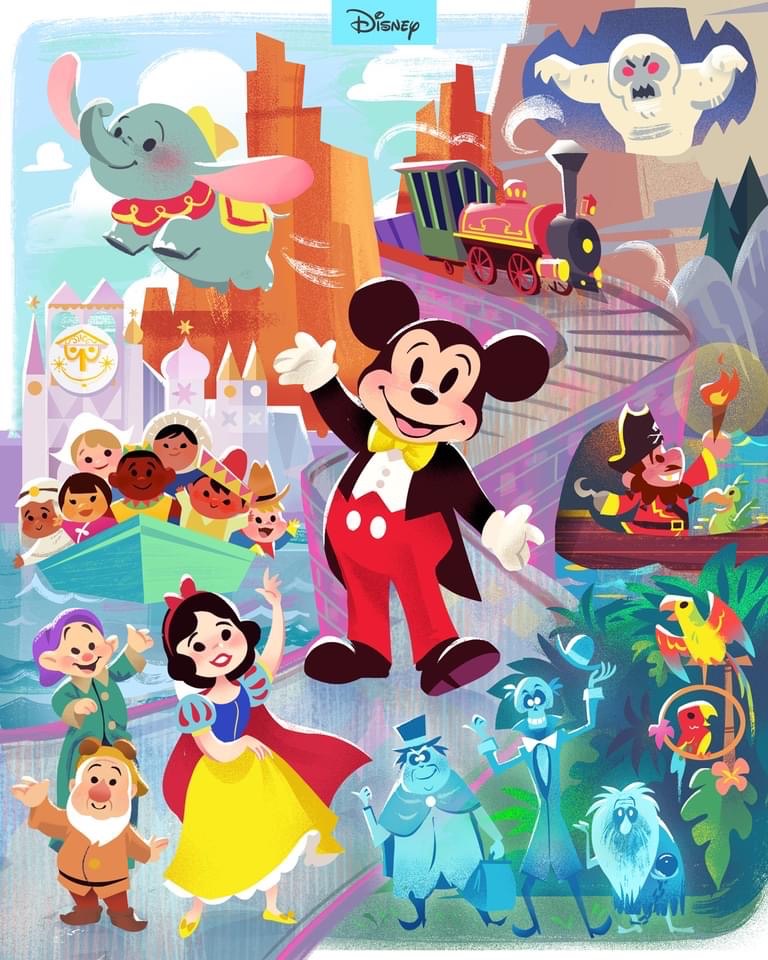 Solve Disneyland jigsaw puzzle online with 208 pieces
