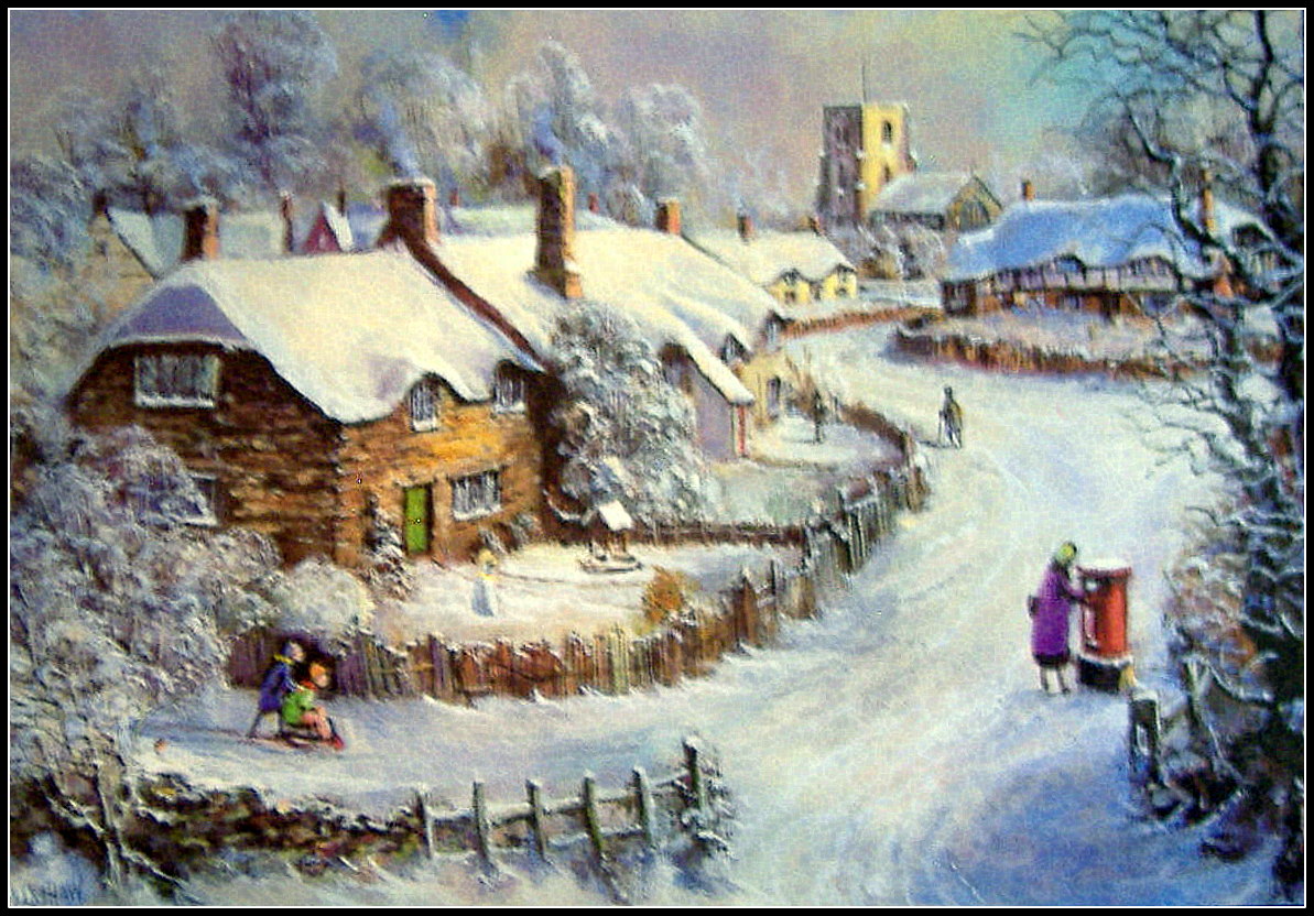 Jigsaw Puzzle Seasonal Winter / Christmas Daytime Country Post