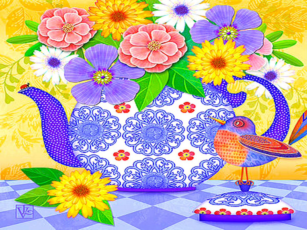 Solve Teapot Vase jigsaw puzzle online with 80 pieces