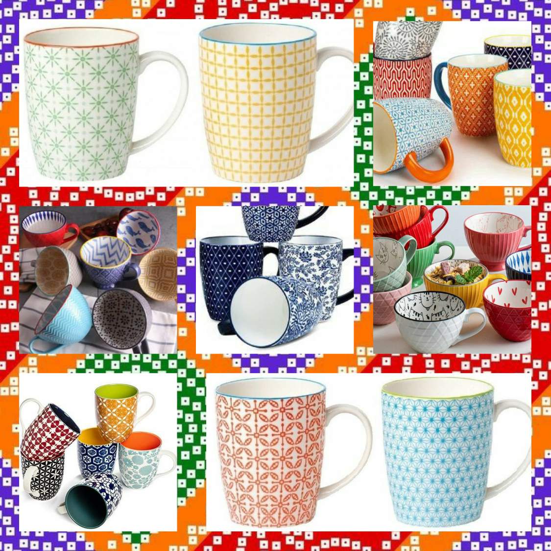 Jigsaw Puzzle STAX OF CUPS (1,167) 81 pieces Jigidi