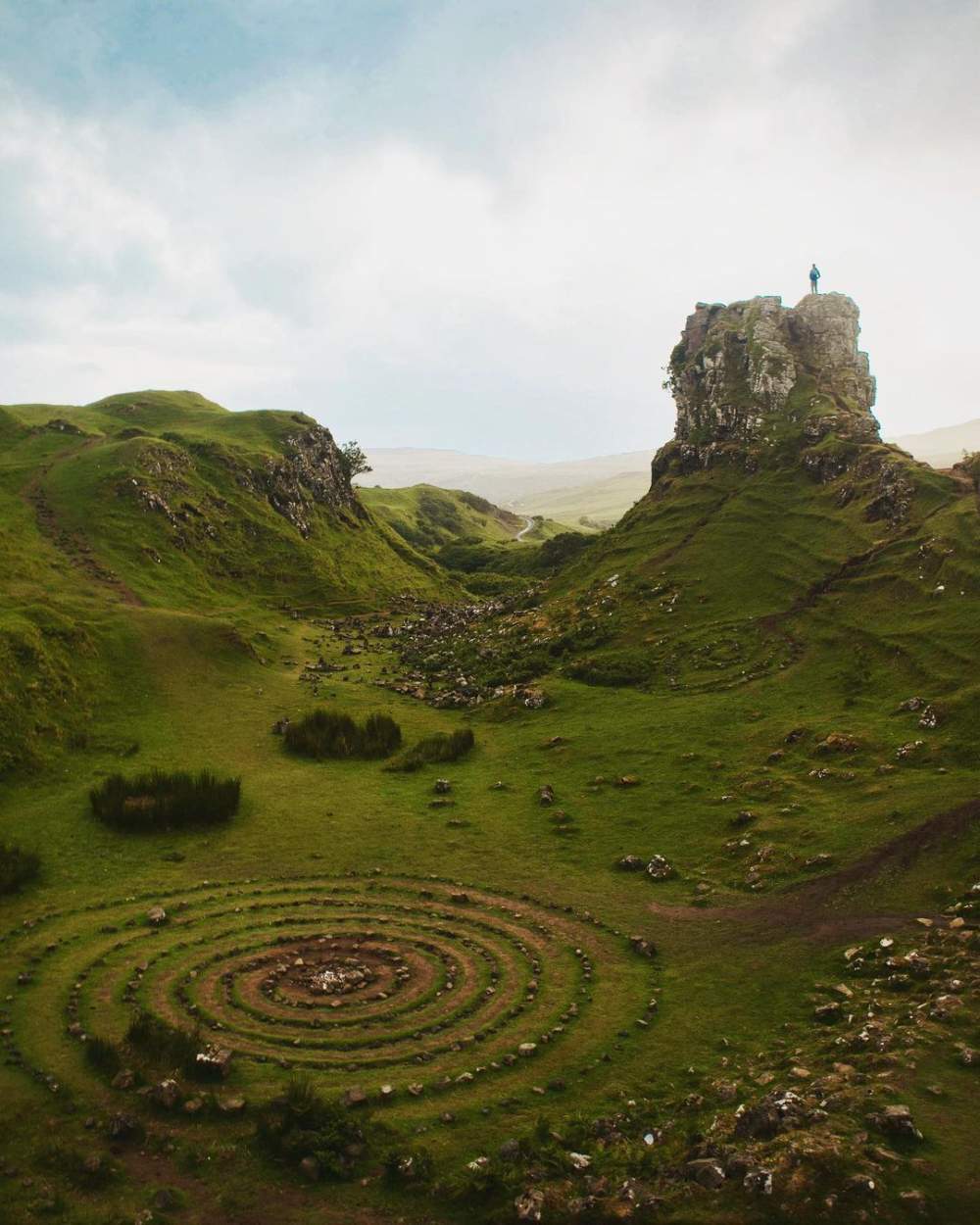 Solve Fairy Glen, Isle of Skye, Scotland jigsaw puzzle online with 80