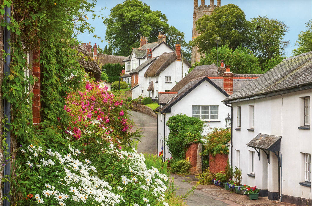 Solve Stampford Courtenay, Devon, England jigsaw puzzle online with 24