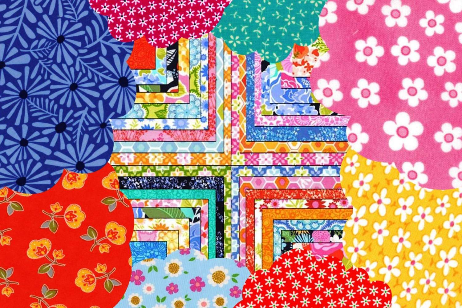 Solve Fabric patchwork jigsaw puzzle online with 70 pieces