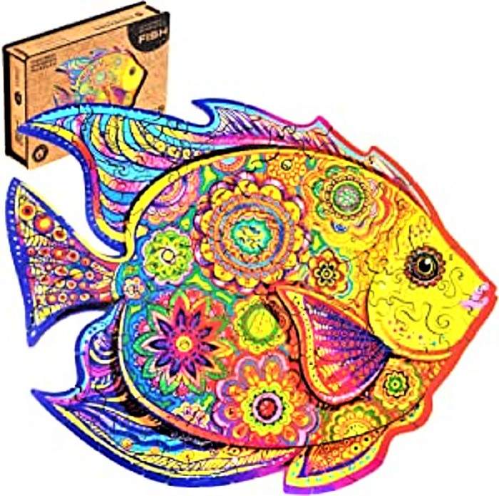 Solve FABULOUS FISH jigsaw puzzle online with 100 pieces