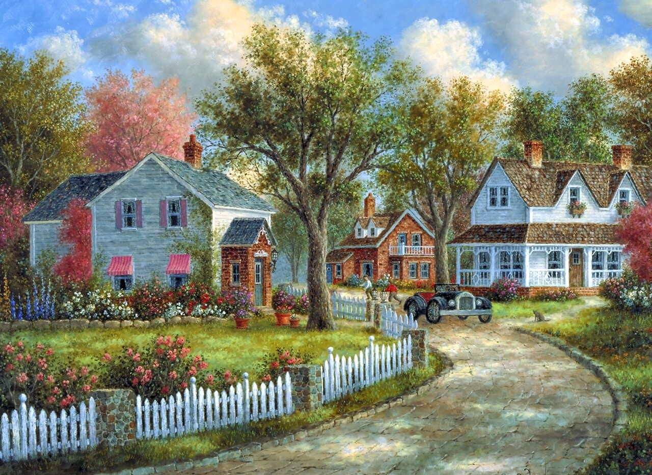 Solve white picket fence jigsaw puzzle online with 88 pieces