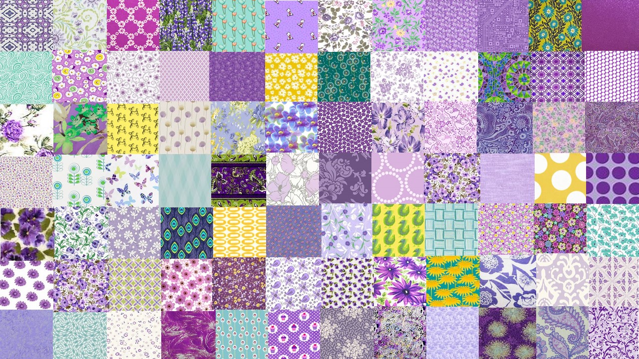 Solve Reinvented Reimagined Purple Patchwork jigsaw puzzle online