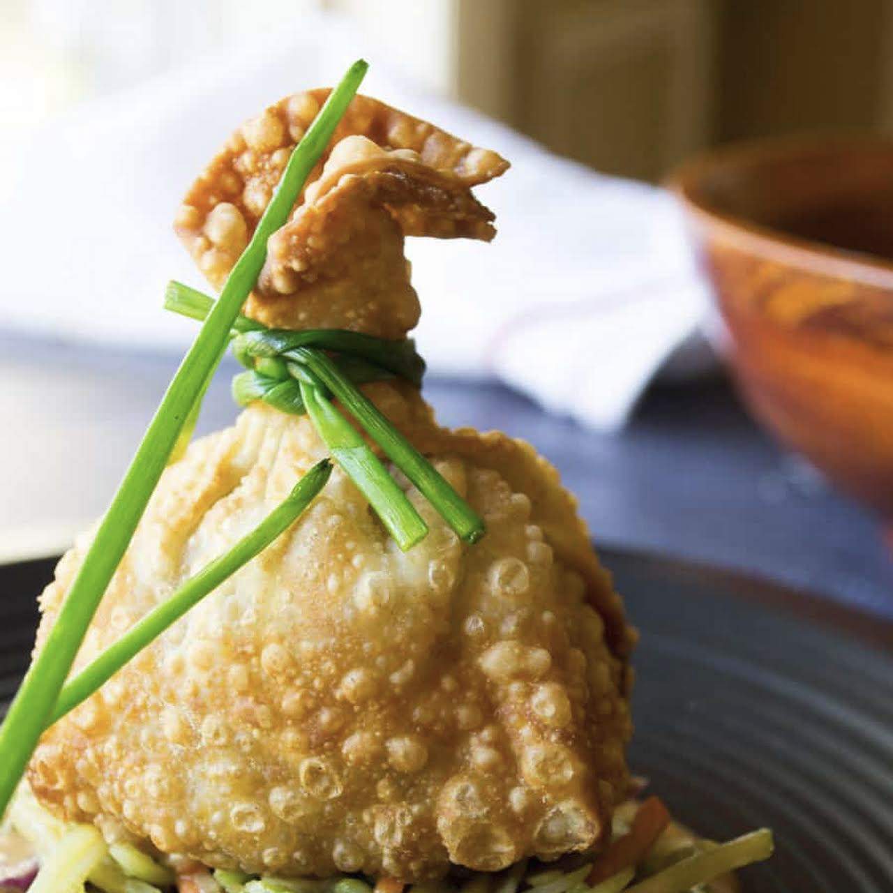 Solve Thai MeatBall w/ Spicy PeaNut Sauce in Beggar's Purse jigsaw