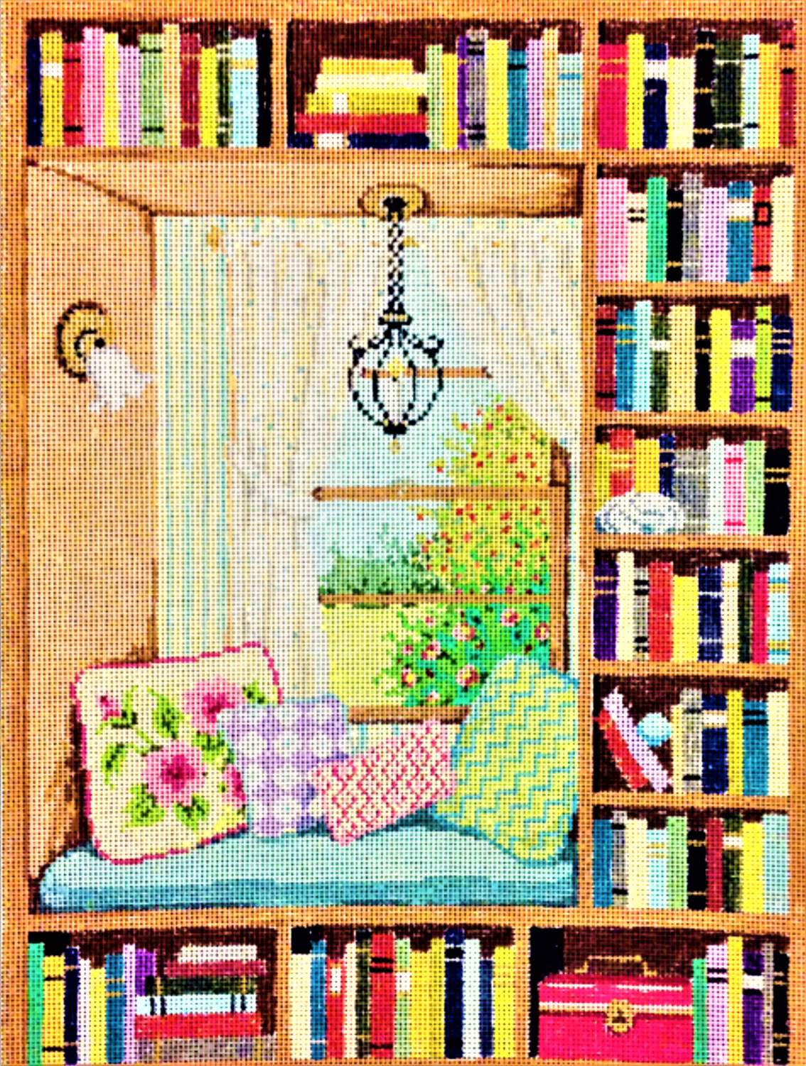 Jigsaw Puzzle Needlepoint Window Seat 336 pieces Jigidi