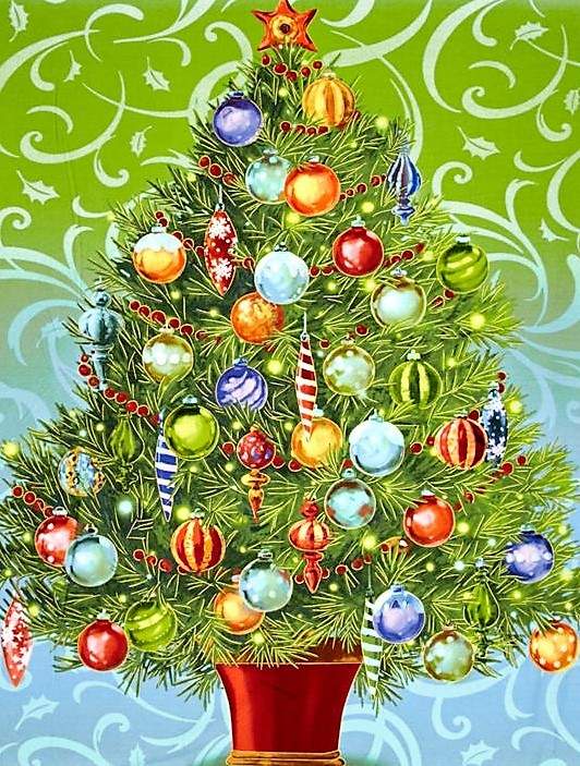 Solve Christmas Tree jigsaw puzzle online with 35 pieces