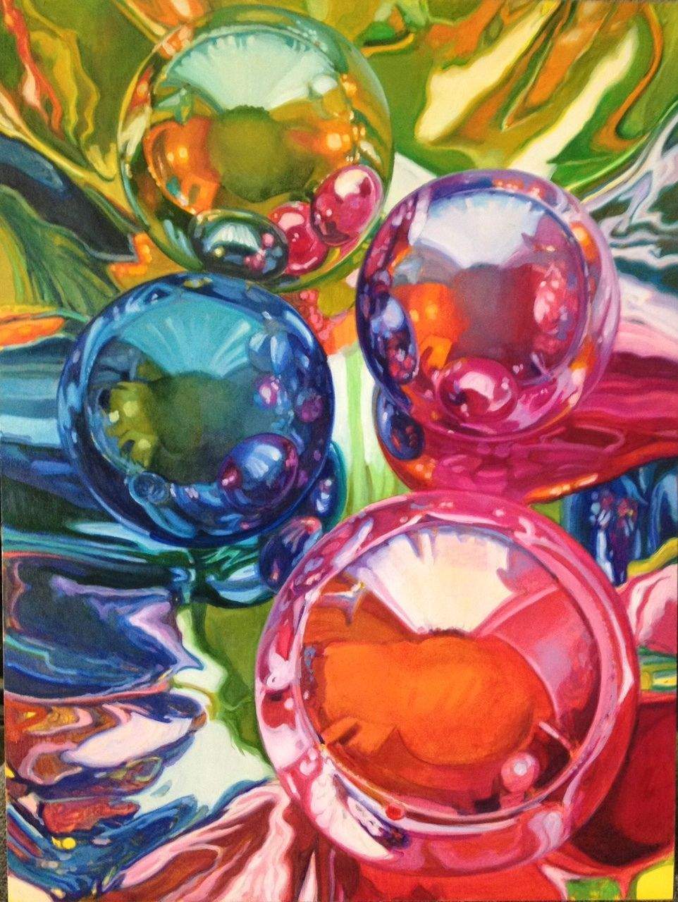 Solve Glass Balls painting jigsaw puzzle online with 221 pieces