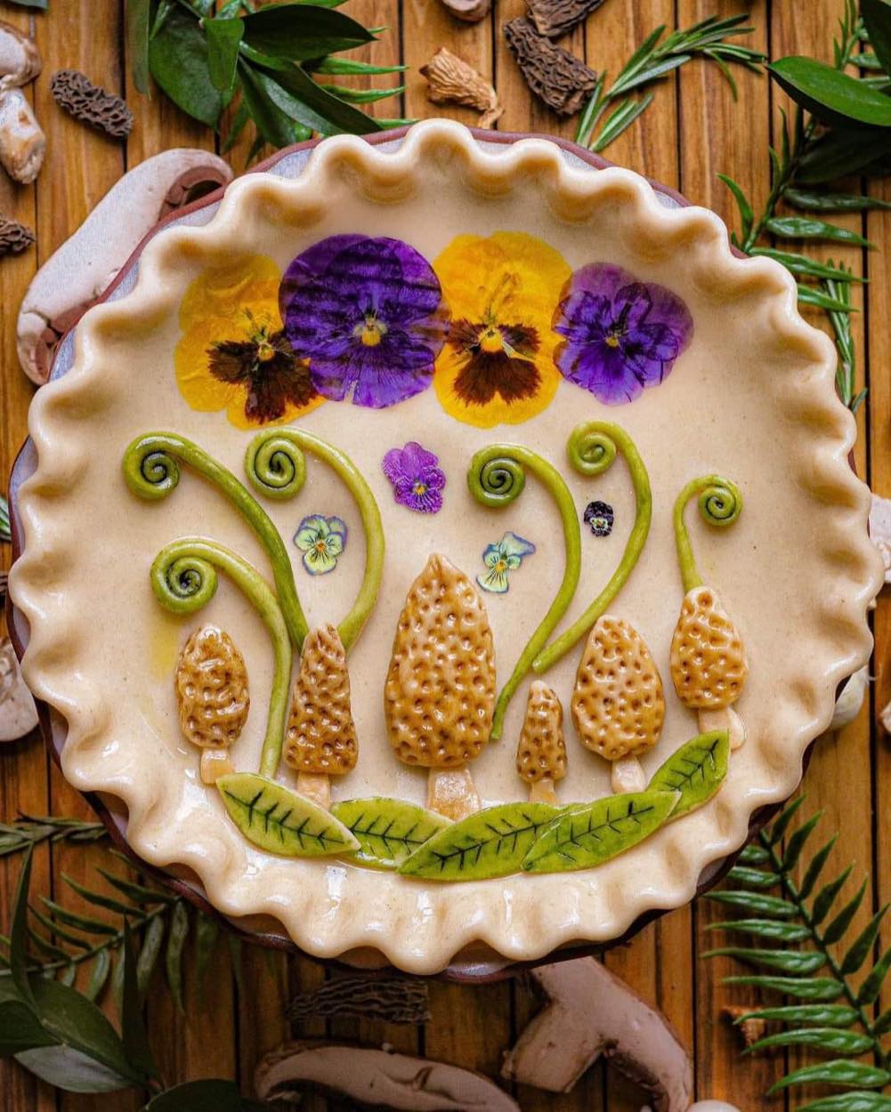 Solve Pie crust art jigsaw puzzle online with 80 pieces