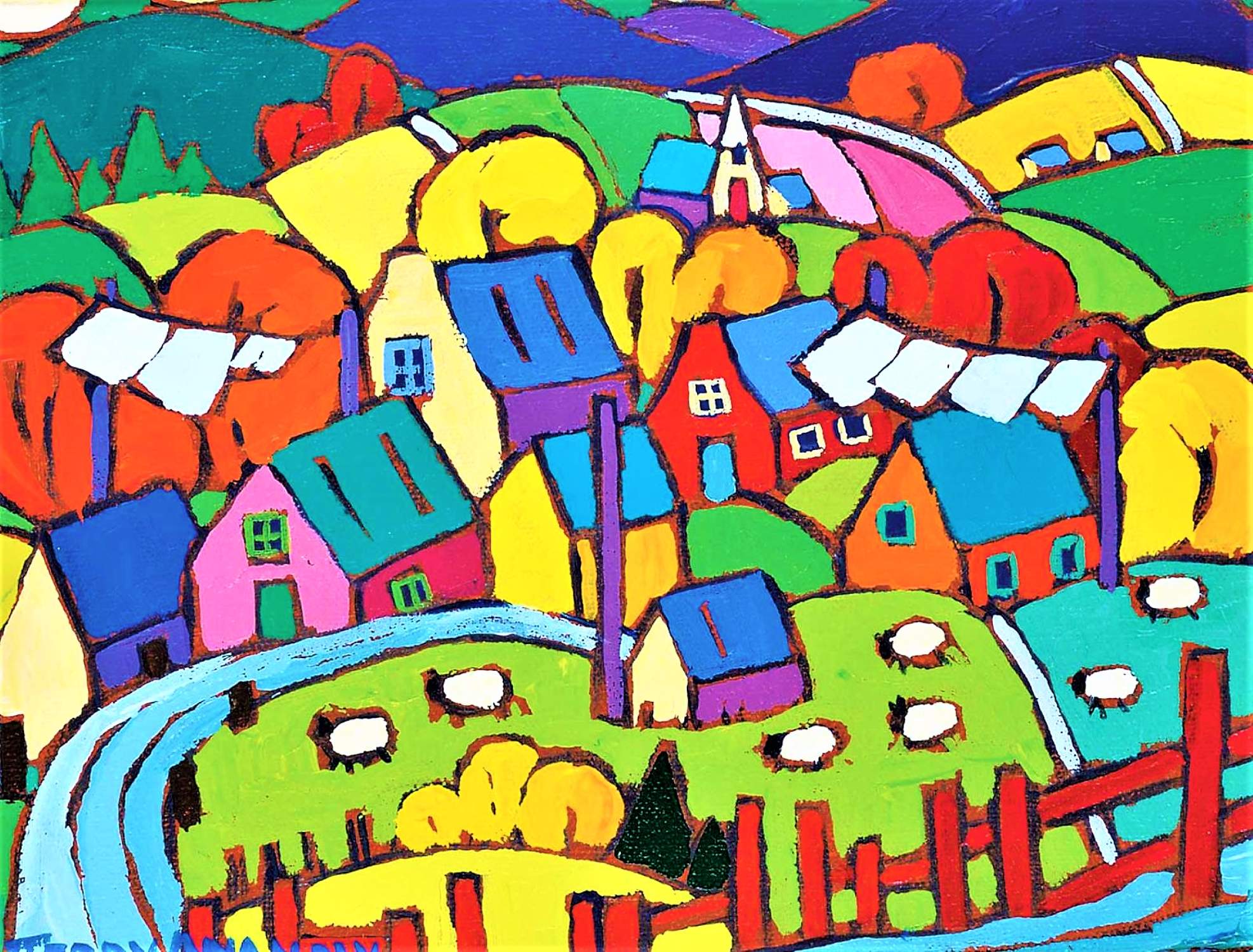 Solve Quebec Village jigsaw puzzle online with 594 pieces