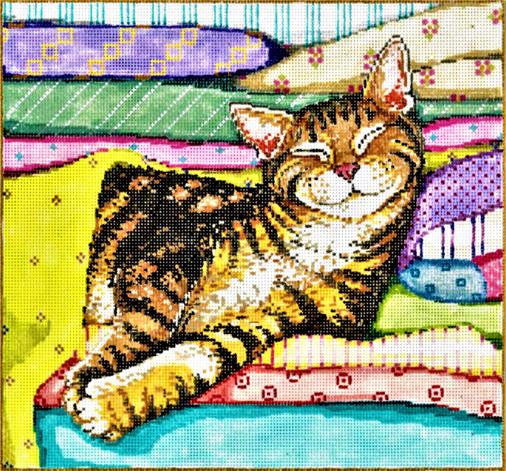 Solve Sweet Dreaming Needlepoint Canvas jigsaw puzzle online with 342