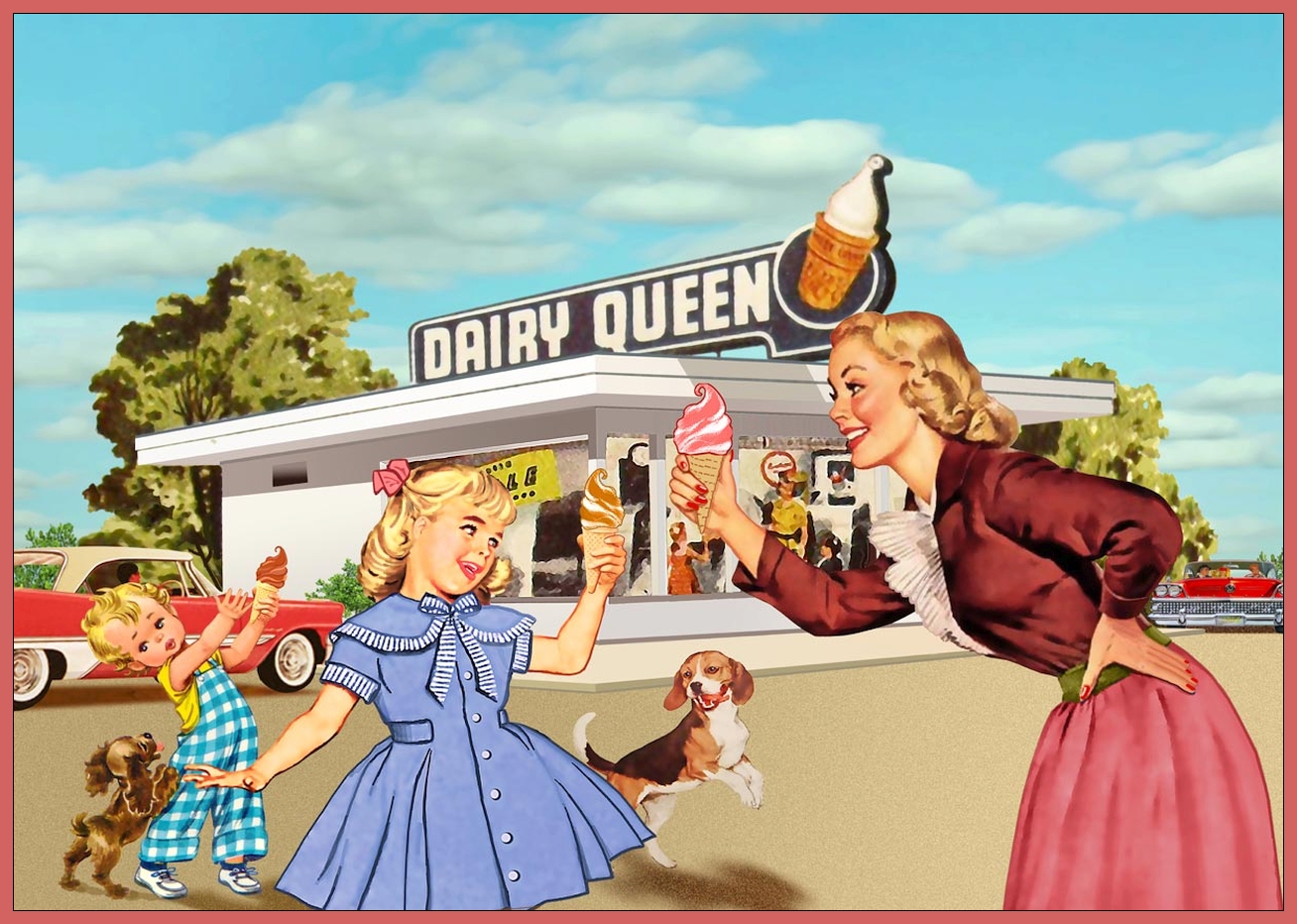 Solve Dairy Queen 1956 jigsaw puzzle online with 315 pieces