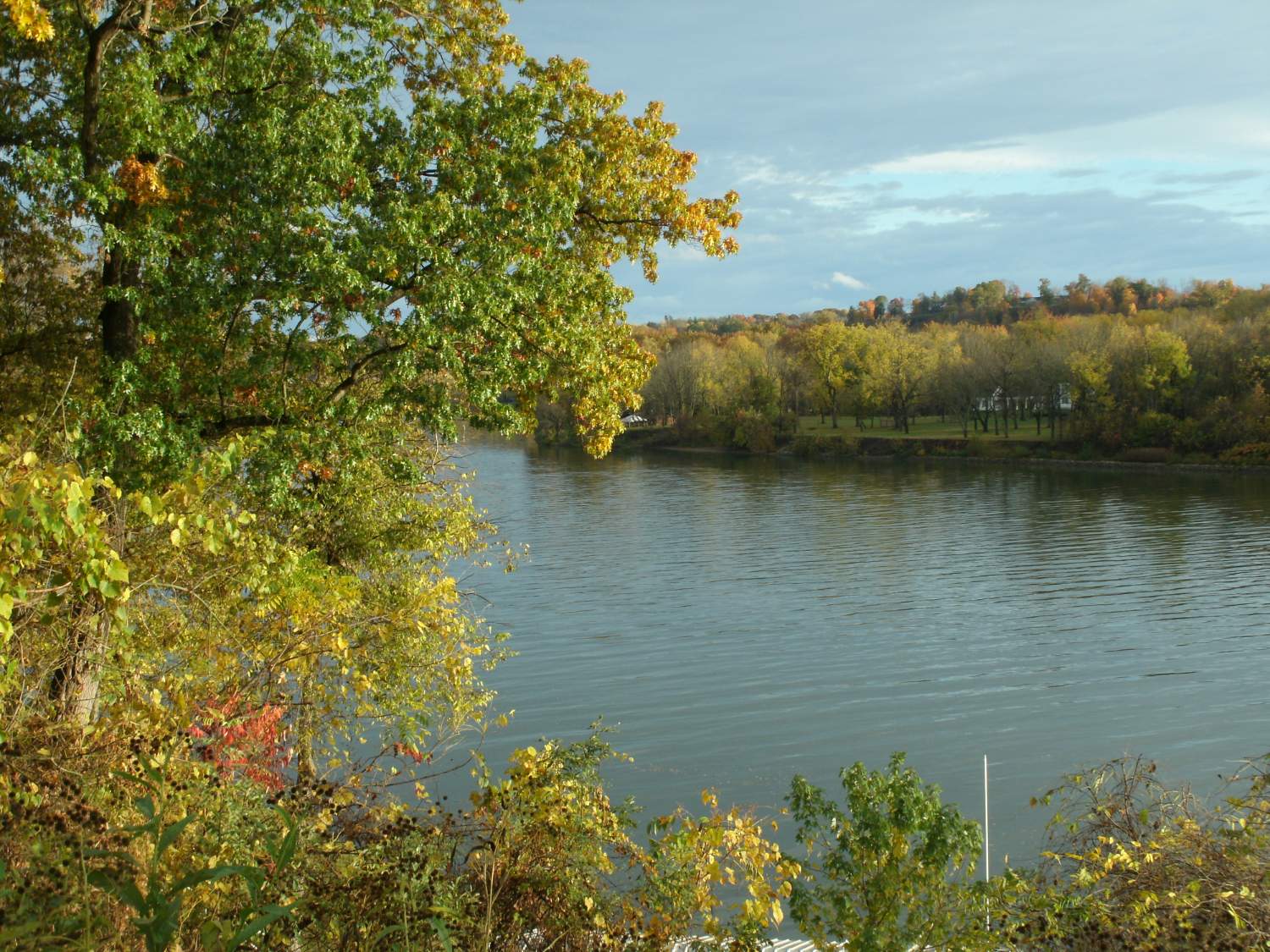 Solve overlooking Blennerhassett Island, Ohio River, from Belpre, Ohio