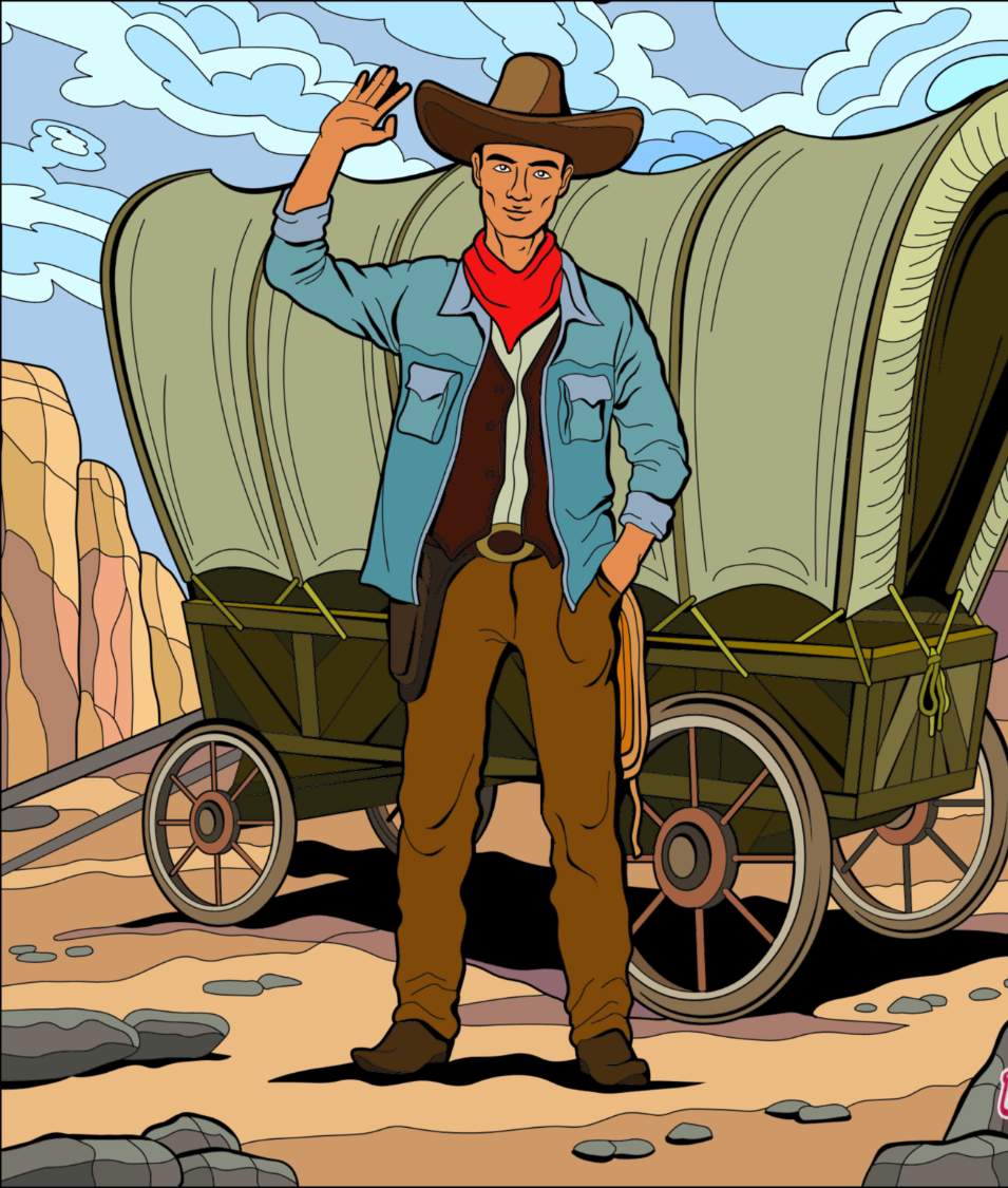 Solve Western jigsaw puzzle online with 42 pieces