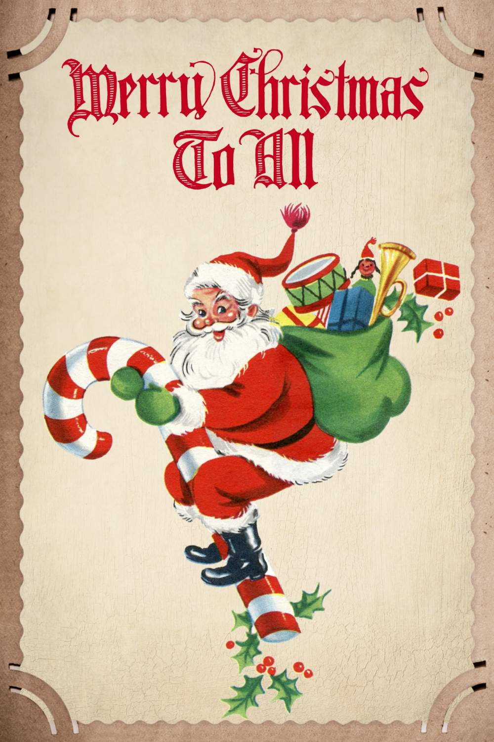 Christmas card jigsaw puzzle